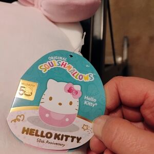 Hello Kitty 50th Anniversary Pink and White Plush